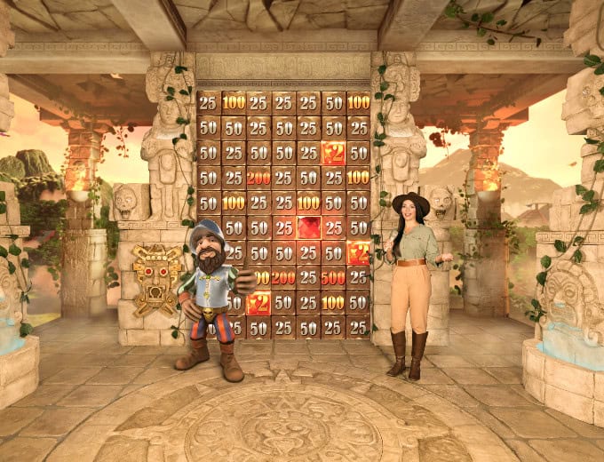 Gonzos Treasure Map Numbers on wall find your casino